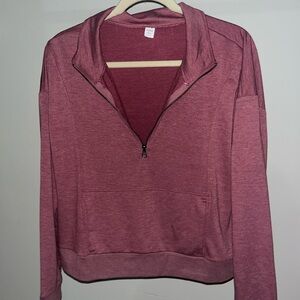 Balance Collection Mauve Quarter-Zip Sweatshirt